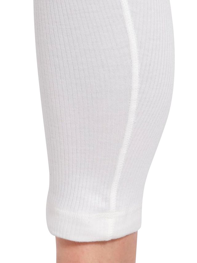 Jockey Women's Solid Cotton, Viscose, and Polyester Thermal Leggings | Black - L